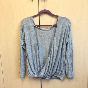 Free People Long Sleeve with Criss Cross Back
